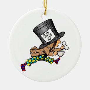 Alice i underland tokiga Hatter Julgransprydnad Keramik