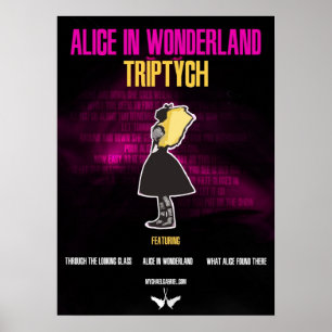 "Alice i underland: Triptych" affisch