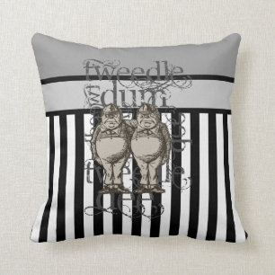 Alice i underland Tweedledum & Tweedledee Grunge Kudde