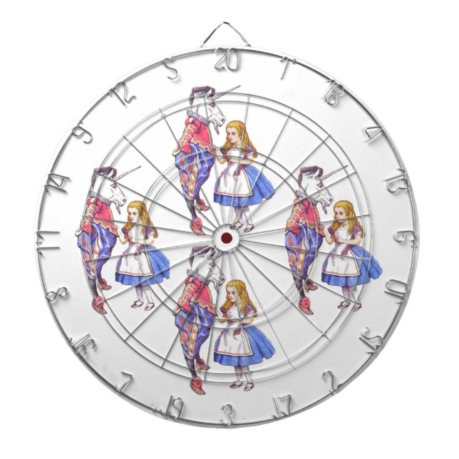 Alice i underland & UnicornDartboard Piltavla (Framsidan)