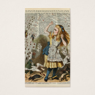 Alice i underland visitkort