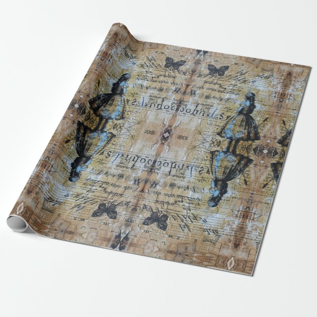 Alice i underland vismiskt presentpapper (Utrullad)