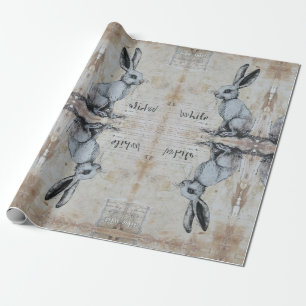Alice i underland, vit kanin presentpapper