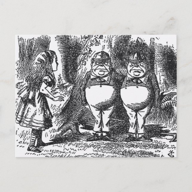 Alice i underland vykort (Framsida)