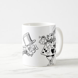 Alice i underlandbilderkanin Cards den tokiga Kaffemugg