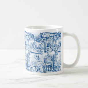 Alice i underlandblått & vit sliter kaffemugg
