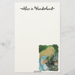 Alice i underlandbrevpapper brevpapper