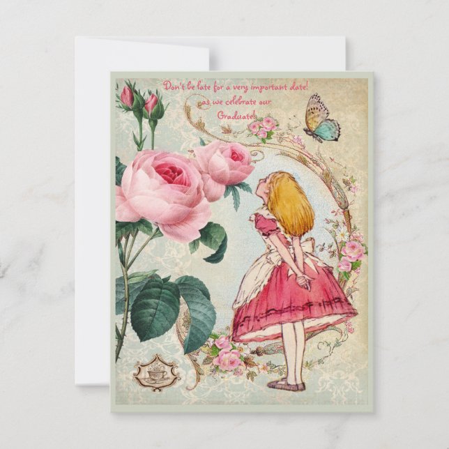 Alice i underlandCollagestudentfest Inbjudningar (Framsida)