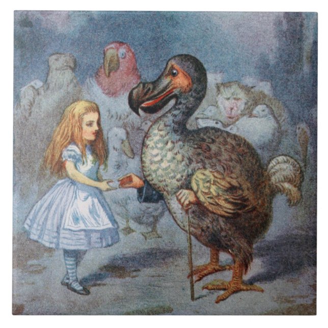 Alice i underlandDodokonst belägger med tegel Kakelplatta (Framsidan)