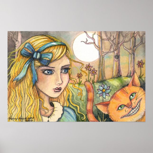 Alice i Underlandet Affisch av Molly Harrison (Framsidan)