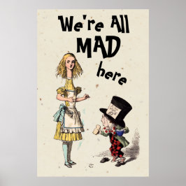 Alice i underlandet - Alice & Mad Hatter Poster