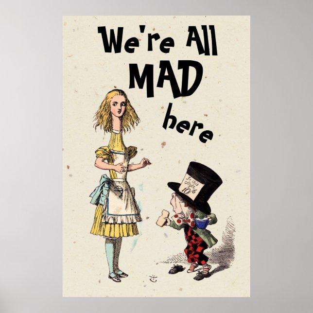 Alice i underlandet - Alice & Mad Hatter Poster (Framsidan)