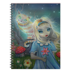 Alice i Underlandet anteckningsbok Med Spiral
