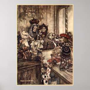 Alice i Underlandet av Arthur Rackham Poster