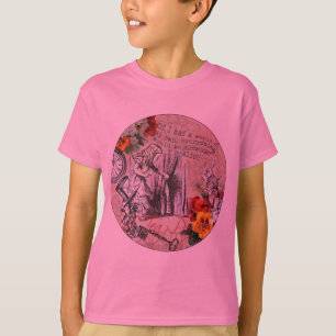 Alice i underlandet bakom ridån tee shirt