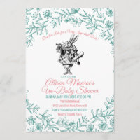 Alice i Underlandet Bebis Shower Inbjudan