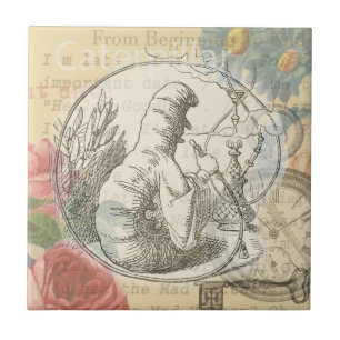 Alice i Underlandet-Caterpillar: Original Tenniel Kakelplatta