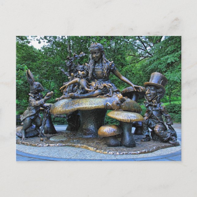 Alice i Underlandet - Central Park NYC Vykort (Framsida)
