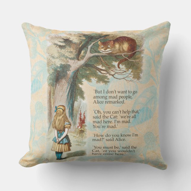Alice i Underlandet Cheshire Cat Kudde (Framsida)