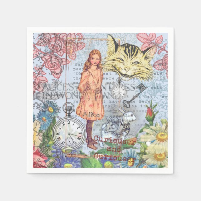 Alice i Underlandet Classic Rackham Pappersservett (Framsidan)