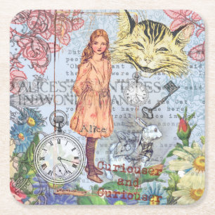 Alice i Underlandet Classic Rackham Underlägg Papper Kvadrat