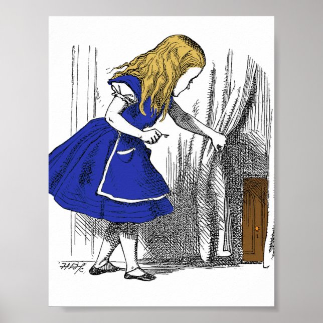 Alice i underlandet - den lilla dörren poster (Framsidan)