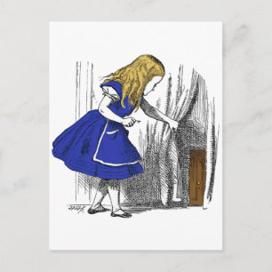 Alice i underlandet - den lilla dörren vykort