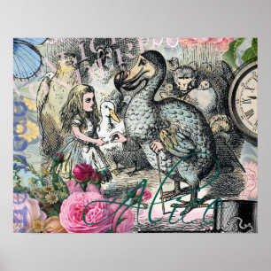 Alice i Underlandet Dodo Klassisk konstverk Poster
