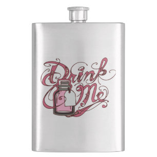 Alice i underlandet "Drink Me" klassisk kolv Fickplunta