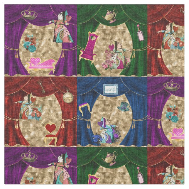Alice i underlandet drottning av Hearts i teatern Tyg (Närbild)