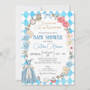 Alice i underlandet, Fairytale Baby Shower Inbjudningar