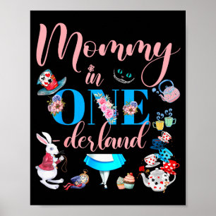 Alice I Underlandet Familj Mamma Till Födelsedagsb Poster