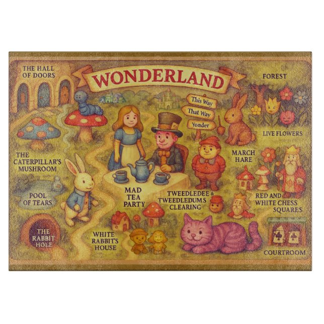 Alice i Underlandet fantasikarta (Framsidan)