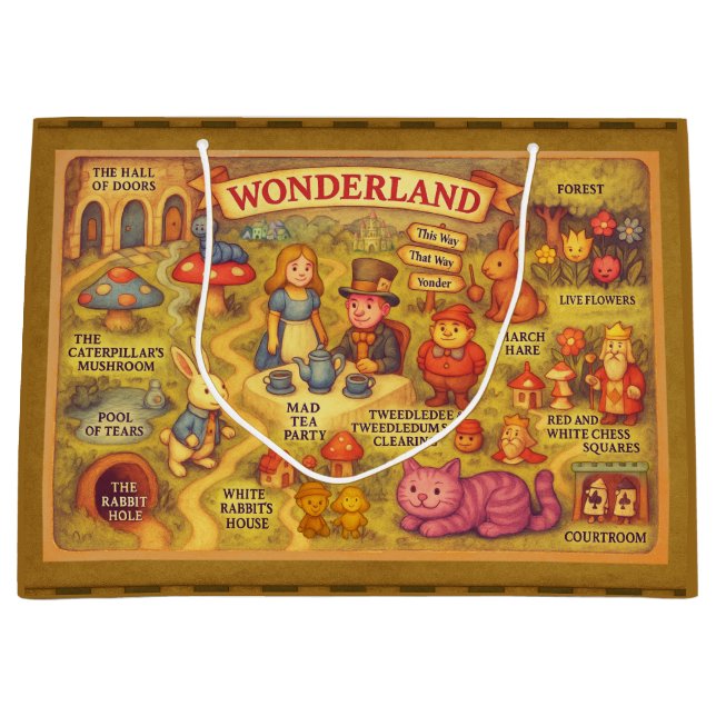 Alice i Underlandet fantasikarta (Framsidan)