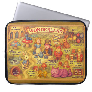 Alice i Underlandet fantasikarta Laptop Fodral