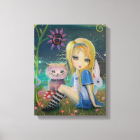 Alice i Underlandet Fantasy Sago Konst Stort Öga