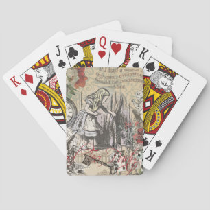 Alice i Underlandet Gardin Klassisk Konst Casinokort