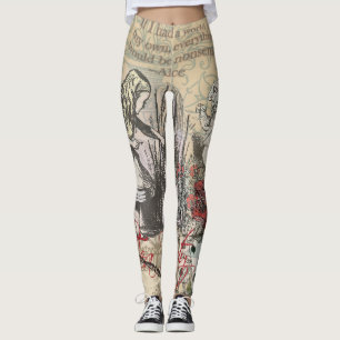 Alice i Underlandet Gardin Klassisk Konst Leggings