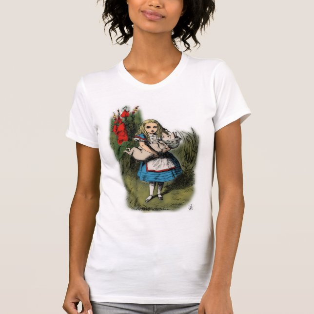 Alice i Underlandet Gris T Shirt (Framsida)