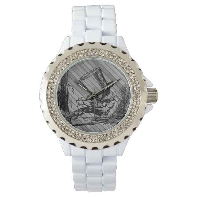 Alice (i underlandet) Hatter Enamel Watch Armbandsur (Framsida)