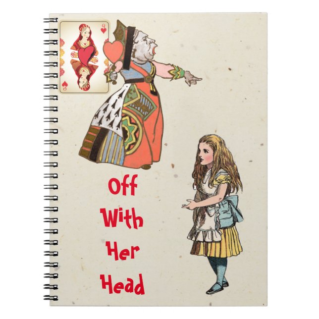 Alice i underlandet - Hearts drottning Anteckningsbok (Framsidan)