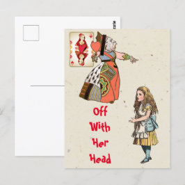Alice i underlandet - Hearts drottning Vykort