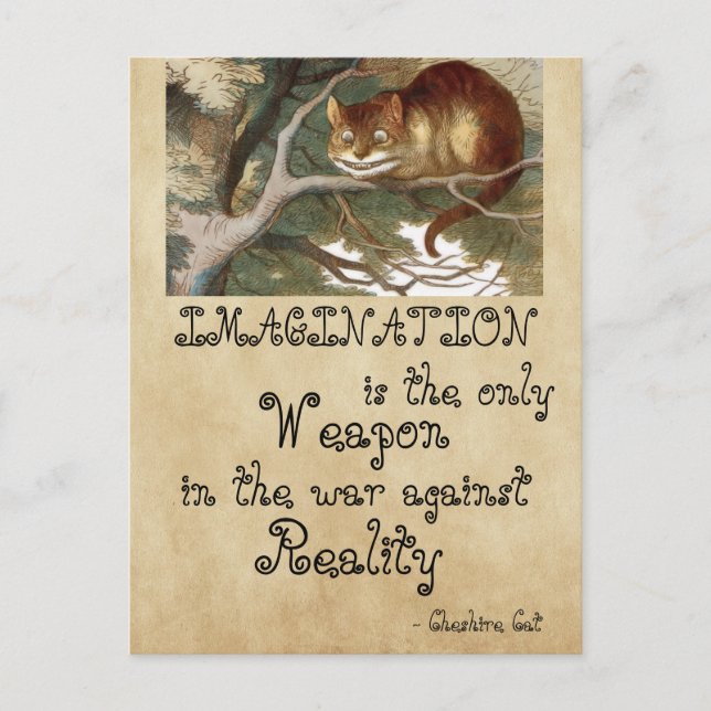 Alice i underlandet - IMAGINATION CAT 1865 Vykort (Framsida)