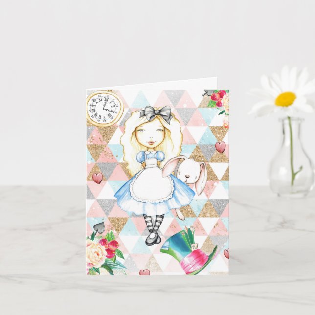 Alice i Underlandet Julkort Kort (Liten växt)