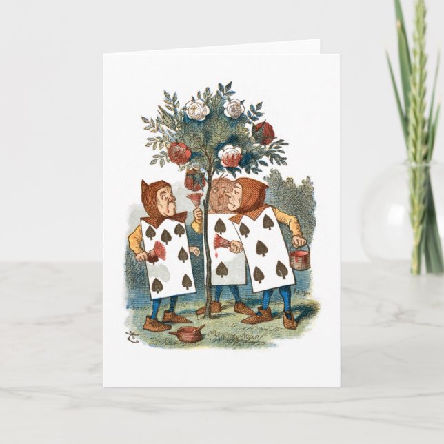 Alice i underlandet - Kort som målar Ro (Framsida)