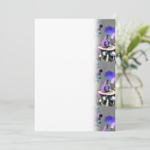 Alice i Underlandet Larv Rökande Blommor Spara Datumet