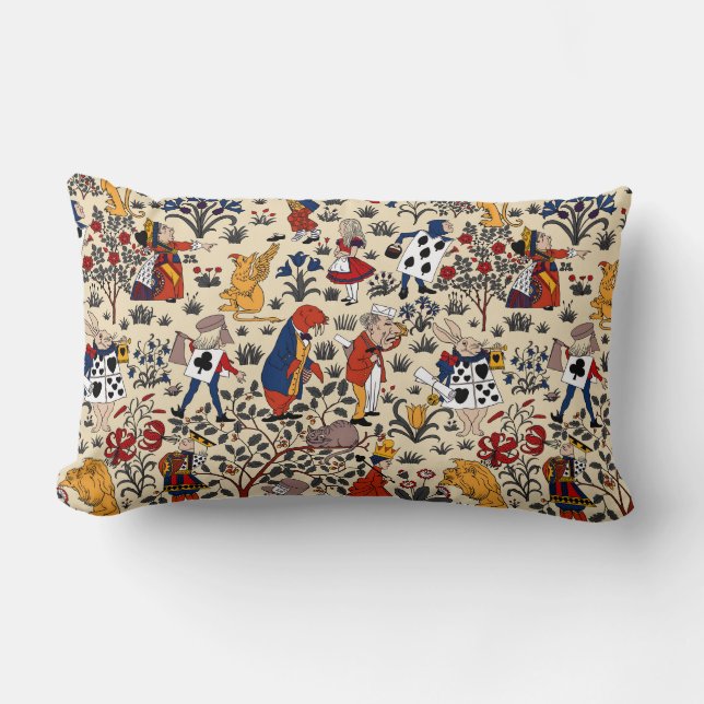 Alice i underlandet Lumbar Pillow Lumbarkudde (Framsida)