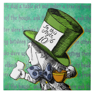 Alice i underlandet Mad Hatter Kakelplatta
