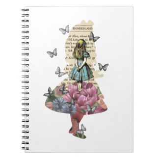 Alice i underlandet Magic Garden - Vintage Bok Anteckningsbok