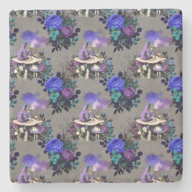 Alice i Underlandet med Caterpelaren Stenunderlägg (Framsidan)